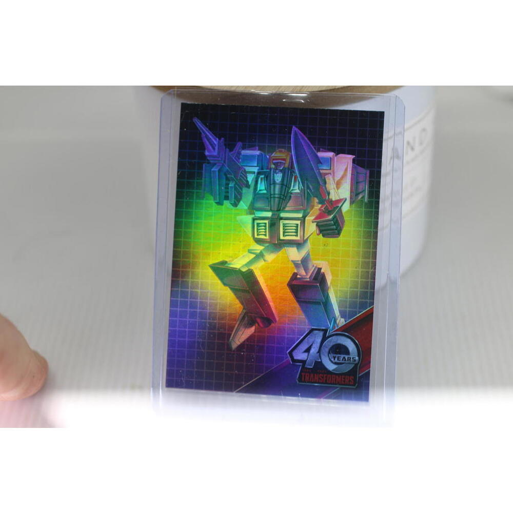 Transformers 40th Anniversary Blitzwing Trading Card foil